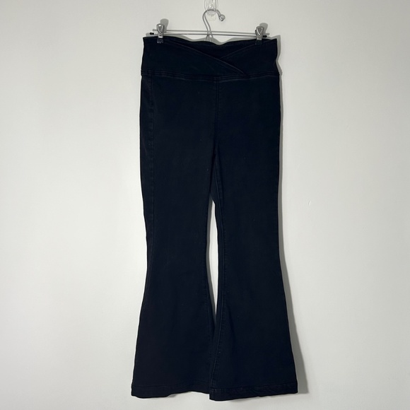 Free People We The Free Venice Beach Flare Jean Women's 29 Pull On Black - Picture 2 of 5